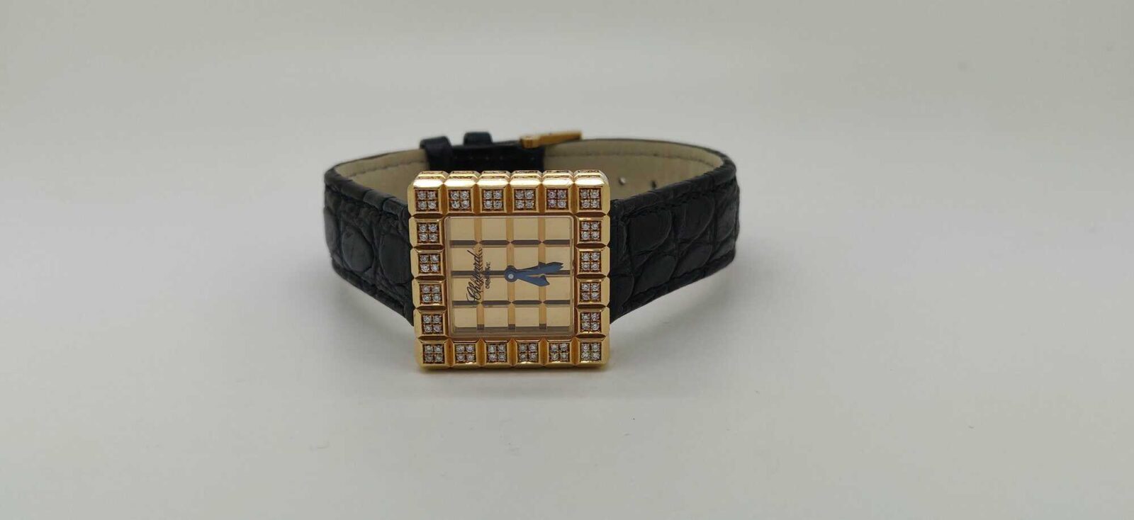 Chopard Ladies Ice Cube By De Grisogono – 18K Yellow Gold – Full Diamonds Case | Gothelf A. Watches — 2