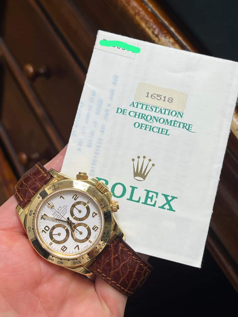 Rolex Daytona Zenith 18KYellow Gold ref.16518 Pre-owned Mint condition!! 1997 | Gothelf A. Watches — 2