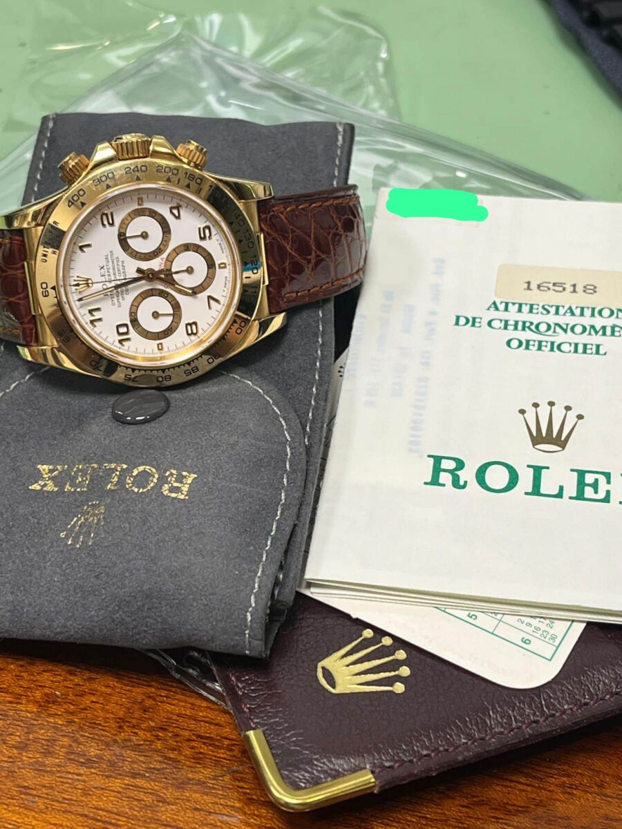 Rolex Daytona Zenith 18KYellow Gold ref.16518 Pre-owned Mint condition!! 1997 | Gothelf A. Watches — 3