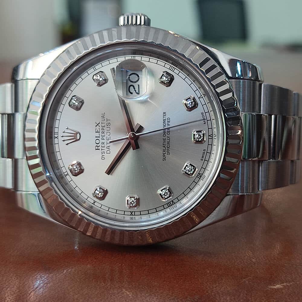 Rolex Datejust 2 ref.116334 Steel Oyster Diamonds Dial 41mm | Gothelf A. Watches — 2