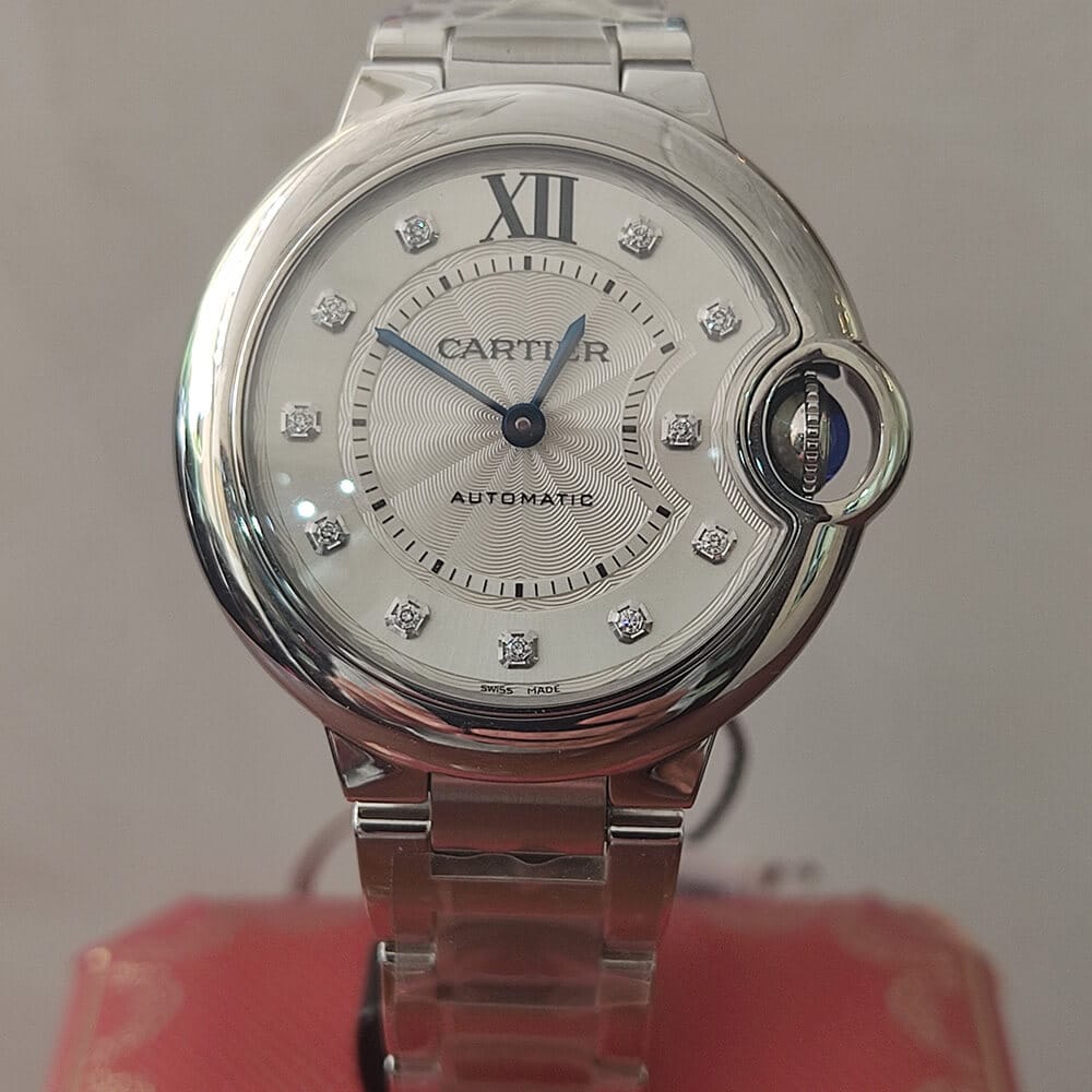 Cartier Ballon Bleu 33mm Diamonds dial New Watch | Gothelf A. Watches — 3