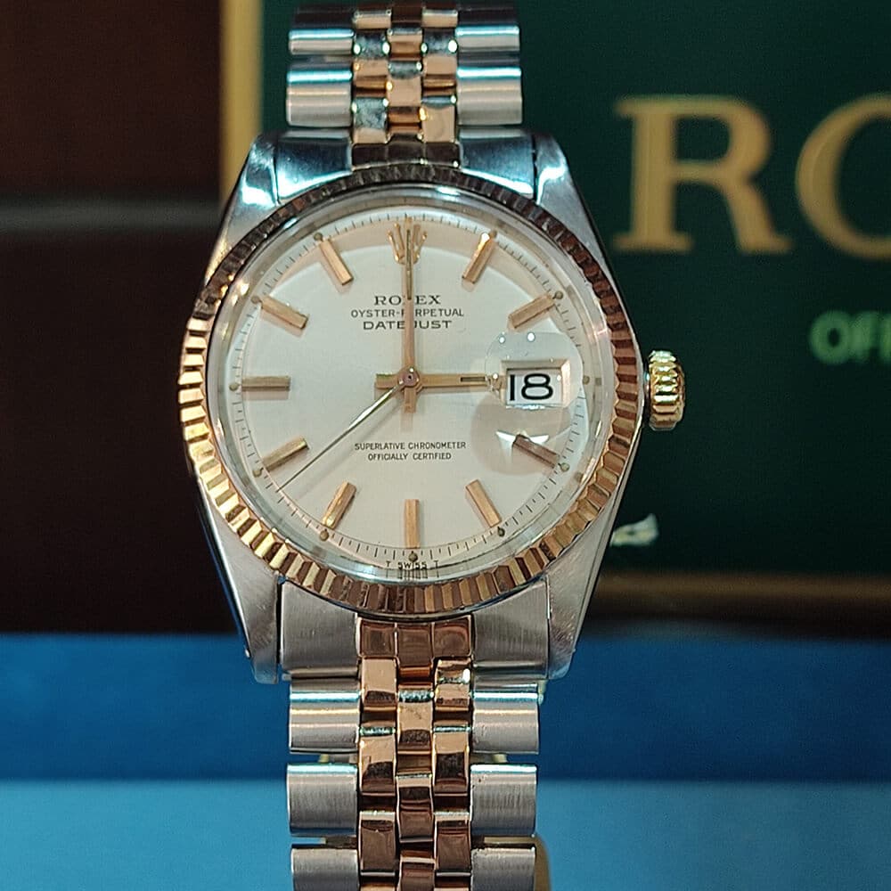 Rolex Datejust Steel & Rose Gold 36mm Vintage | Gothelf A. Watches