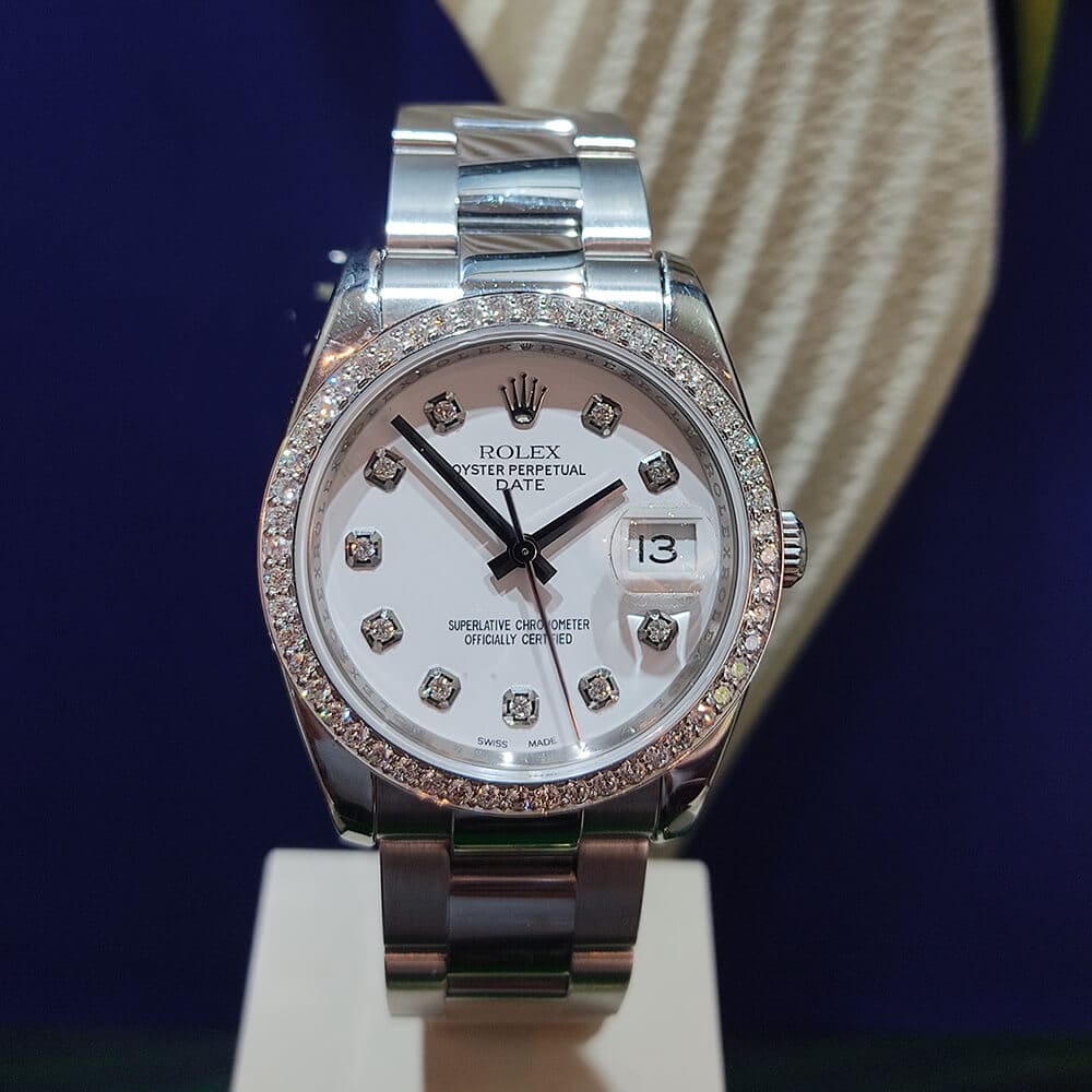 Rolex Date Ladies Diamonds | Gothelf A. Watches