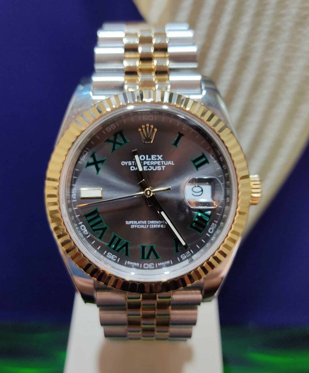 Rolex Datejust Wimbledon 41mm Steel & 18k Yellow Gold | Gothelf A. Watches — 2