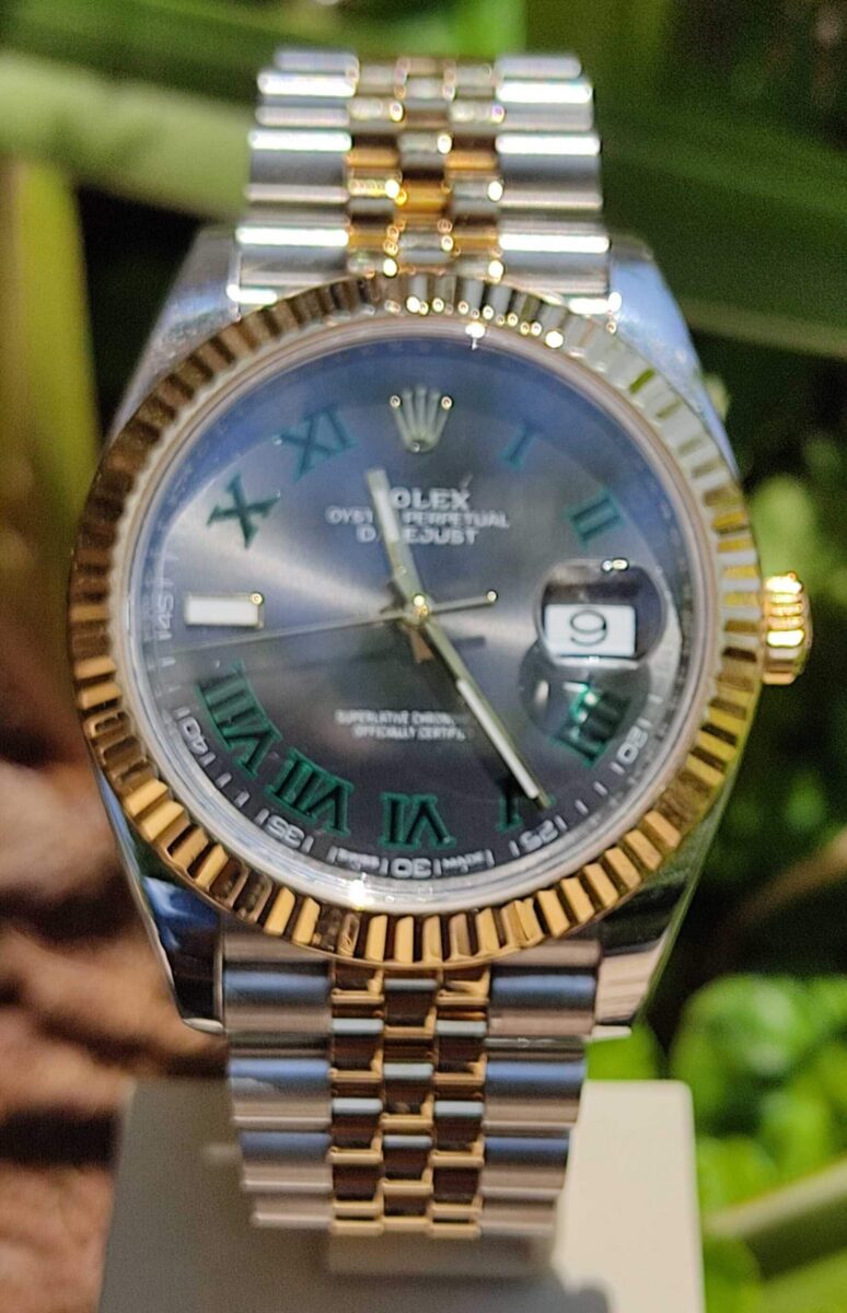 Rolex Datejust Wimbledon 41mm Steel & 18k Yellow Gold | Gothelf A. Watches — 3