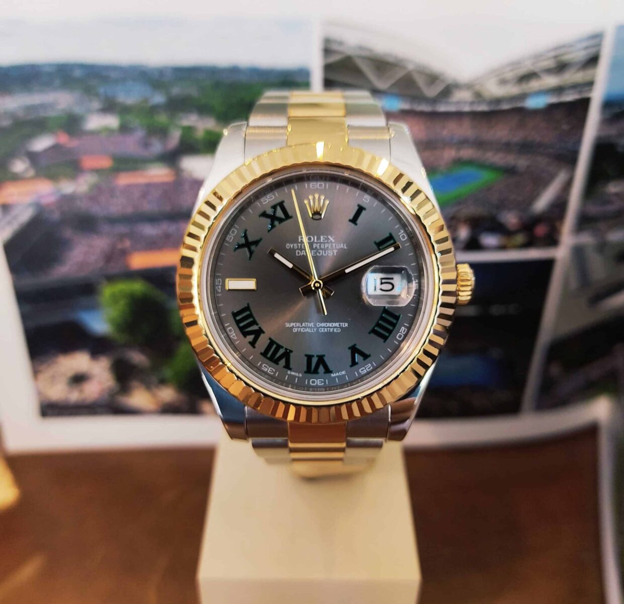 Rolex Datejust 2 “Wimbledon” Steel & 18K Yellow Gold ref.116333 | Gothelf A. Watches