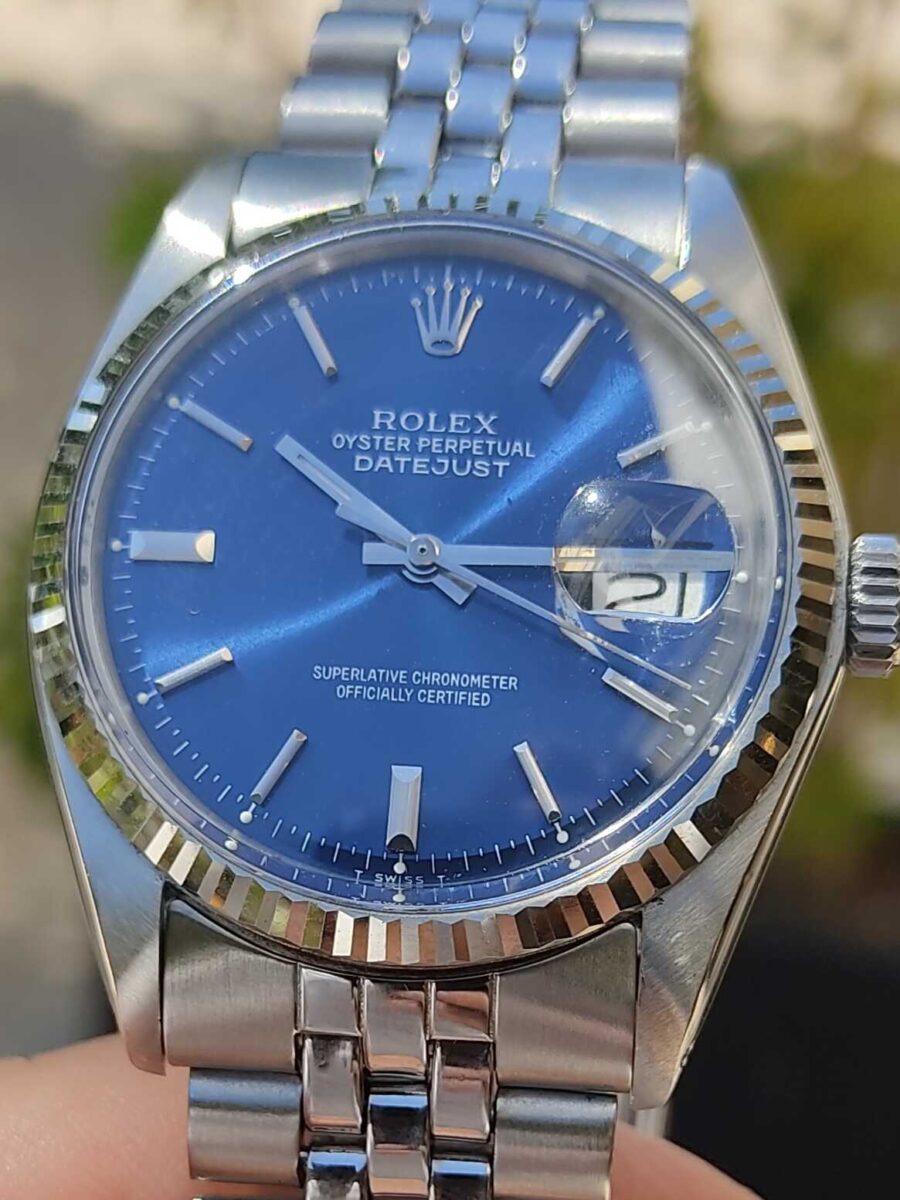 Rolex Datejust Vintage 36mm Blue Dial | Gothelf A. Watches — 2