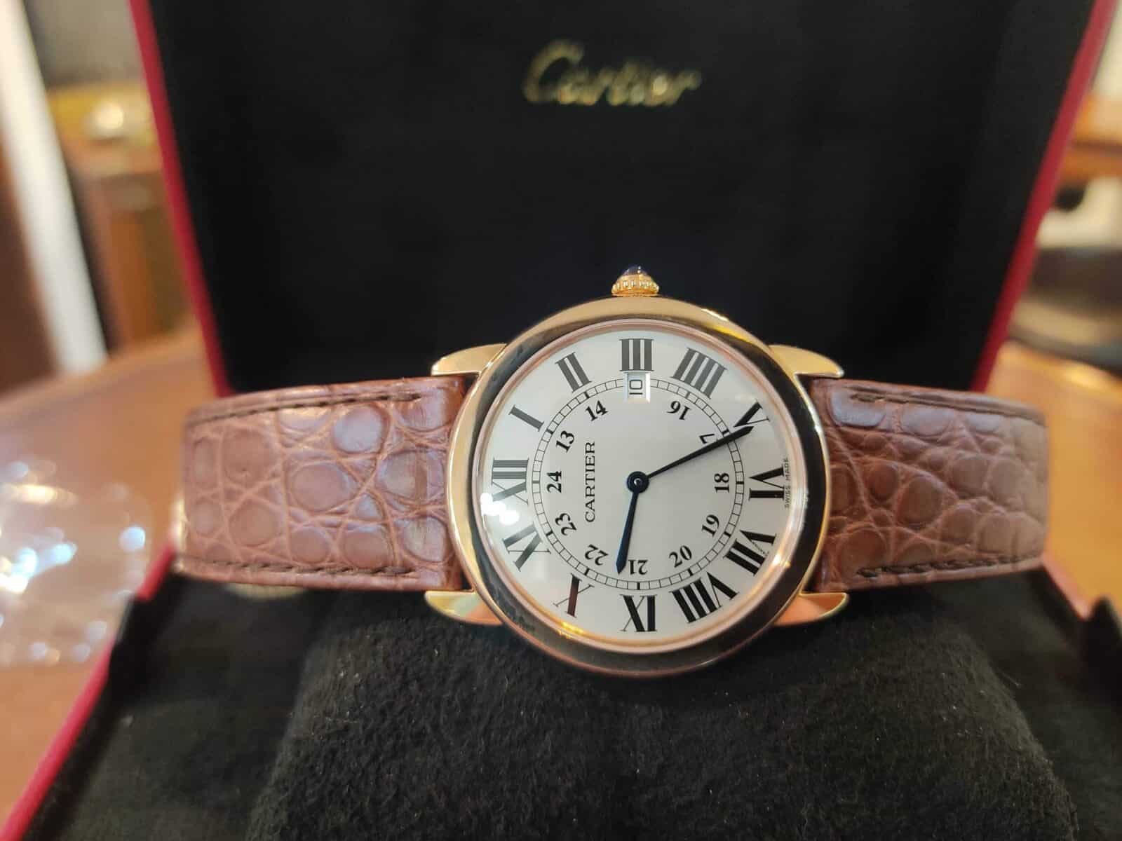 Cartier Ronde Solo Rose Gold 36mm New | Gothelf A. Watches — 3