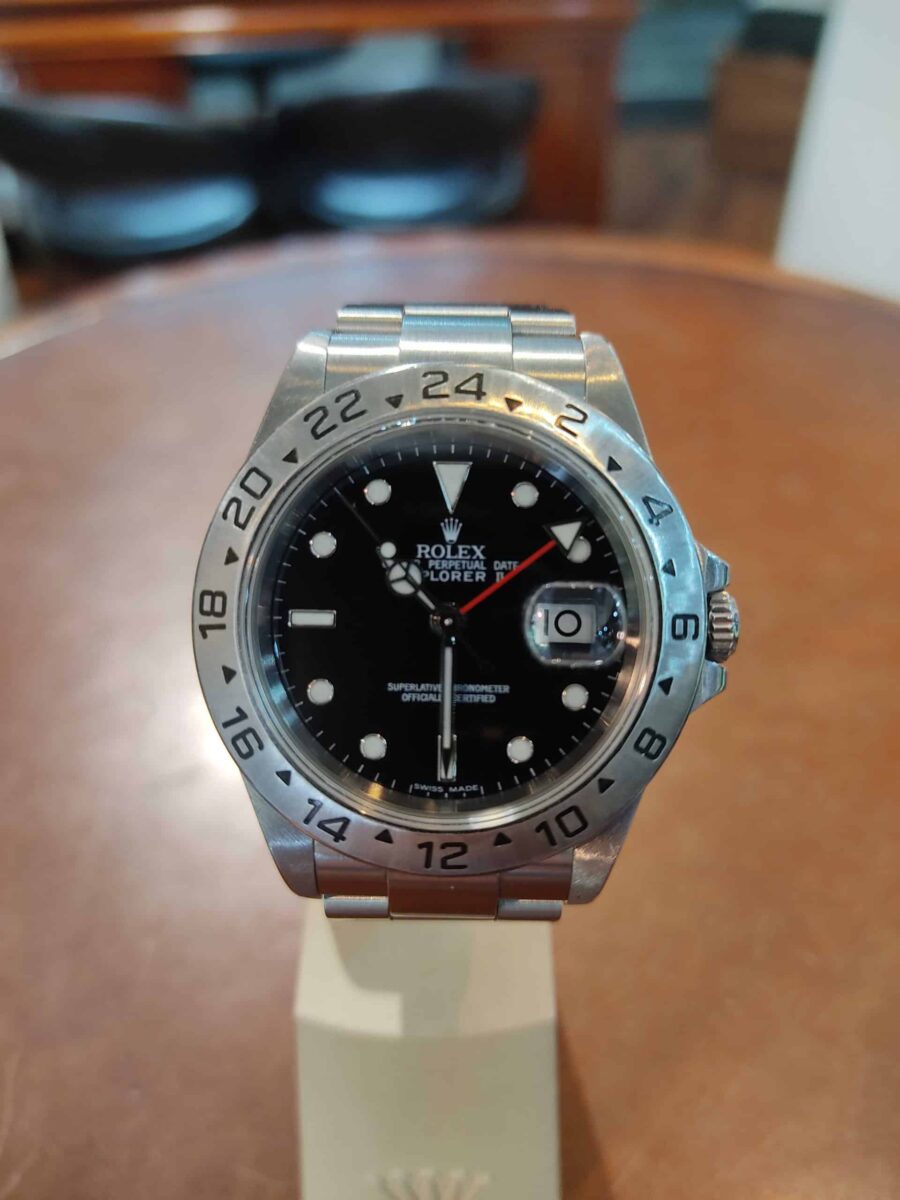 Rolex Explorer II Steel 40mm Black Dial ref.16570 | Gothelf A. Watches — 4