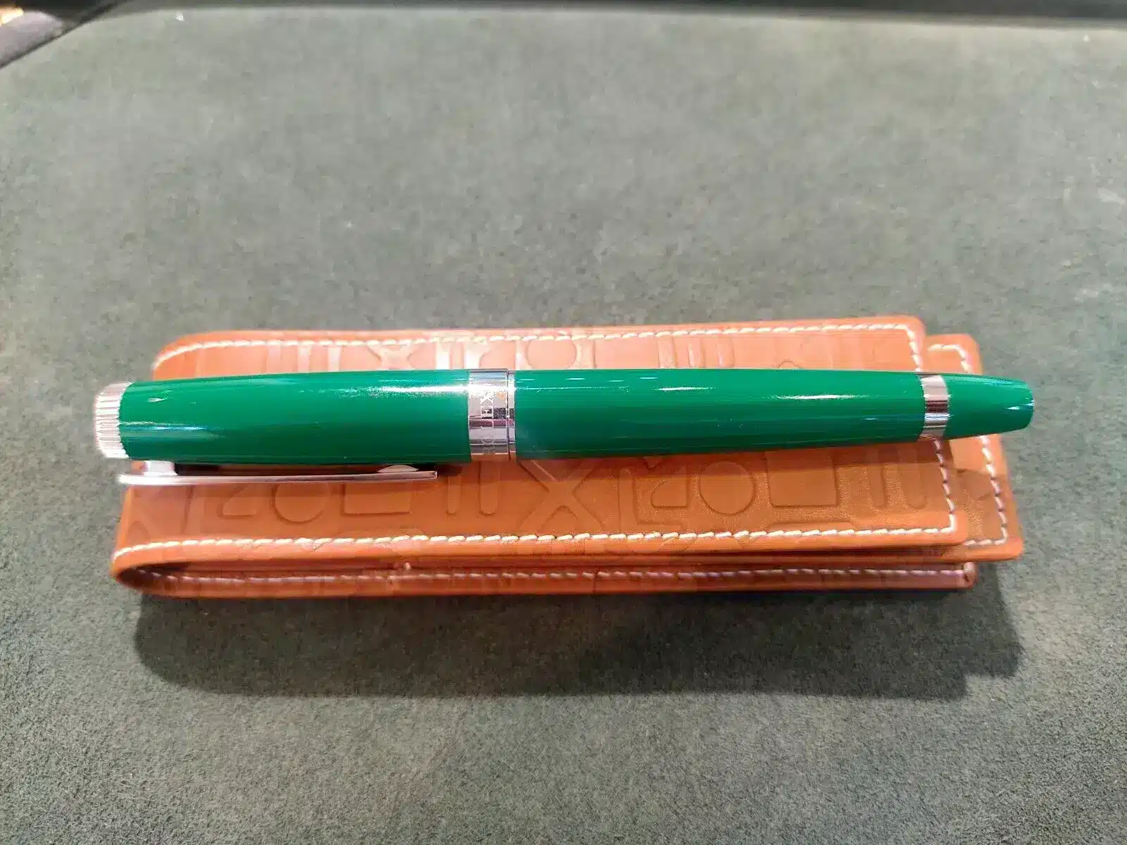 Set Rolex Green Rolleball pen + Leather Pouch | Gothelf A. Watches — 6