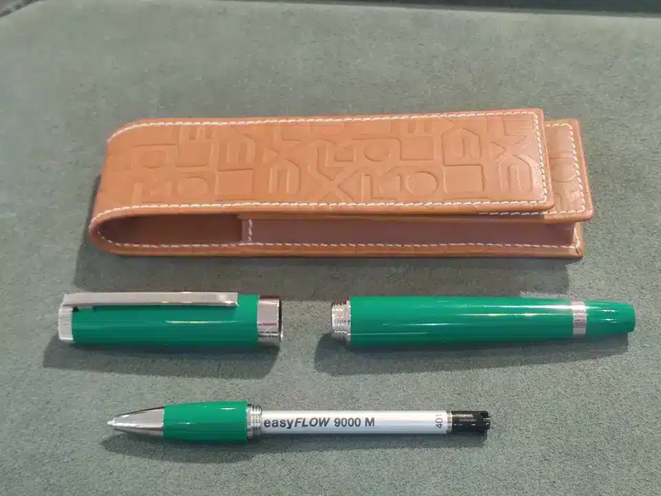 Set Rolex Green Rolleball pen + Leather Pouch | Gothelf A. Watches — 5