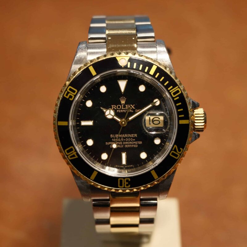 Rolex Submariner two tone Blue dial ref.16613 from 2002 | Gothelf A. Watches