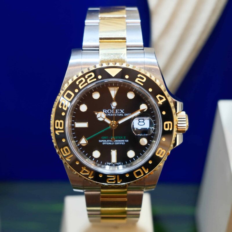 Rolex GMT MASTER II Steel & 18K Gold 116713 | Gothelf A. Watches