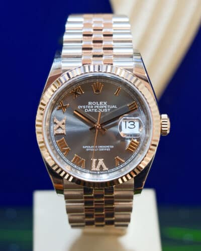 Rolex Datejust 36mm Oystersteel and Everose Gold Diamonds Dial