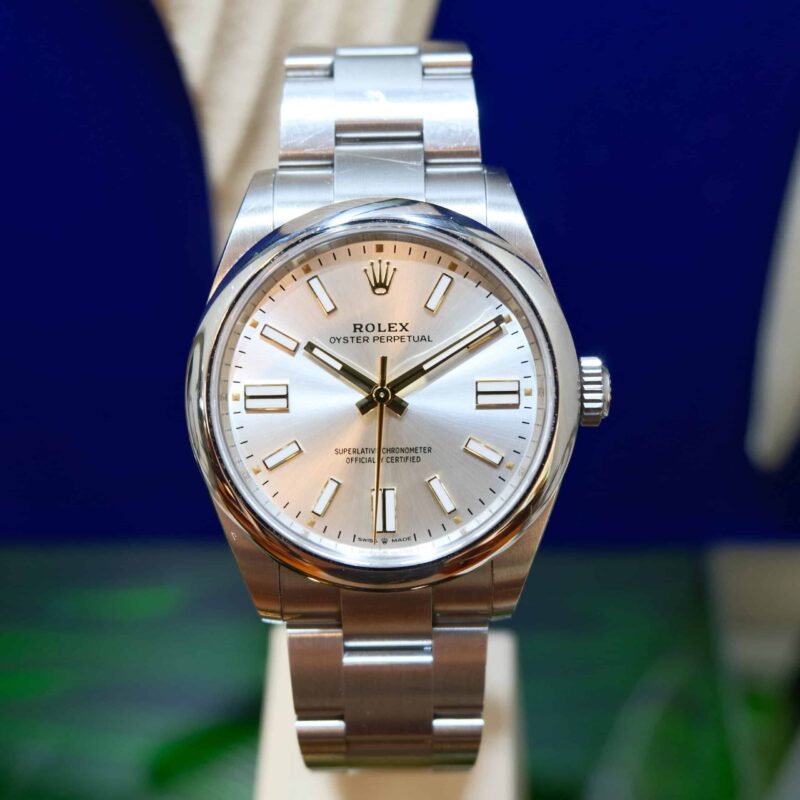 Rolex Oyster Perpetual 41mm Silver Dial Ref.124300 NEW!! 2025 | Gothelf A. Watches